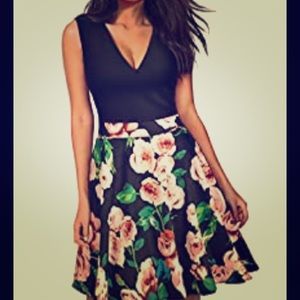 Misuol Flare Floral Evening Party Mini Dress
